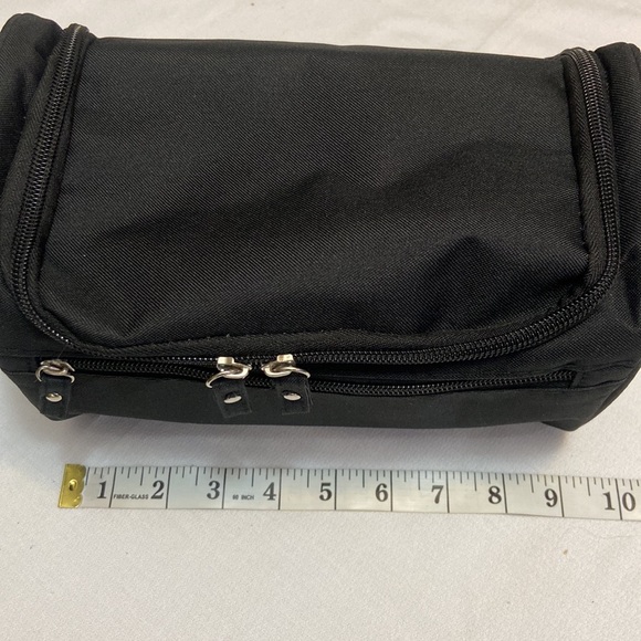 Canvas Black Hanging Mens Toiletry/ Dopp Bag with Carry Handle- NWOT - Picture 9 of 10